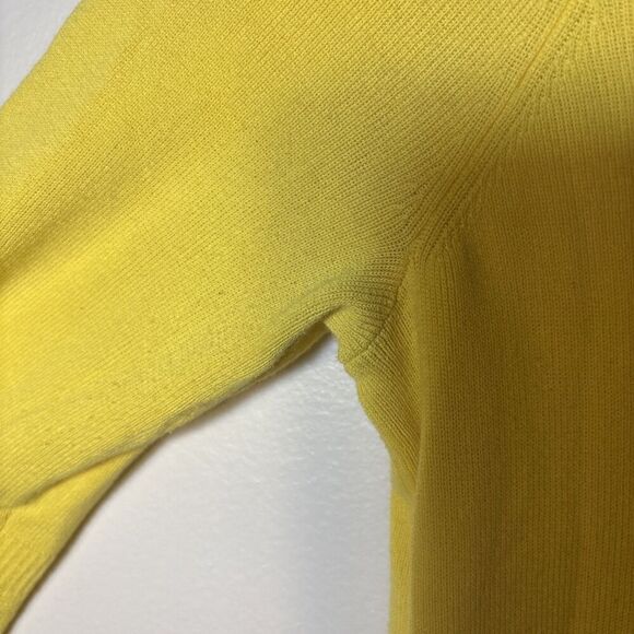 Talbots Petites Bell 3/4 Sleeve Knit Tunic Top Women's Size Small Bright Yellow - Picture 7 of 16